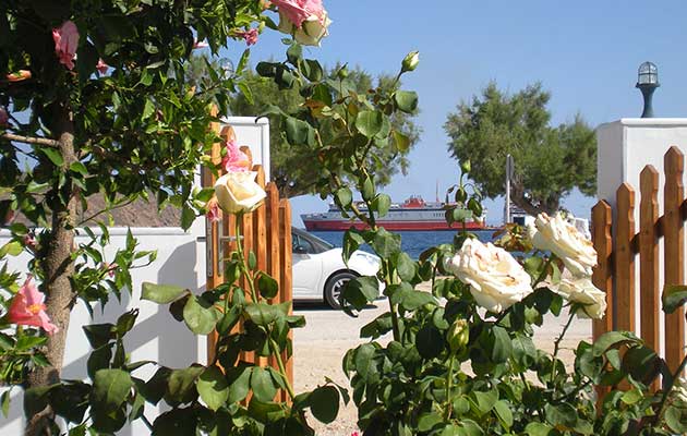 Θέα στον κήπο και στη θάλασσα